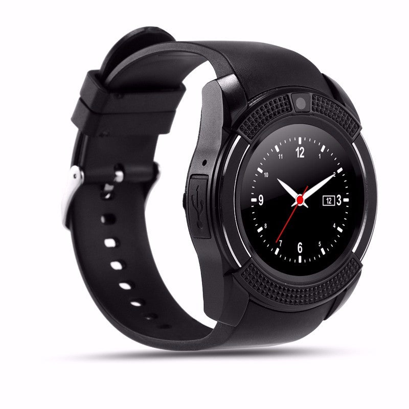 V8 Bluetooth Smart Watch 1.22 inch Round Screen Support SIM Card Camera SmartWatch